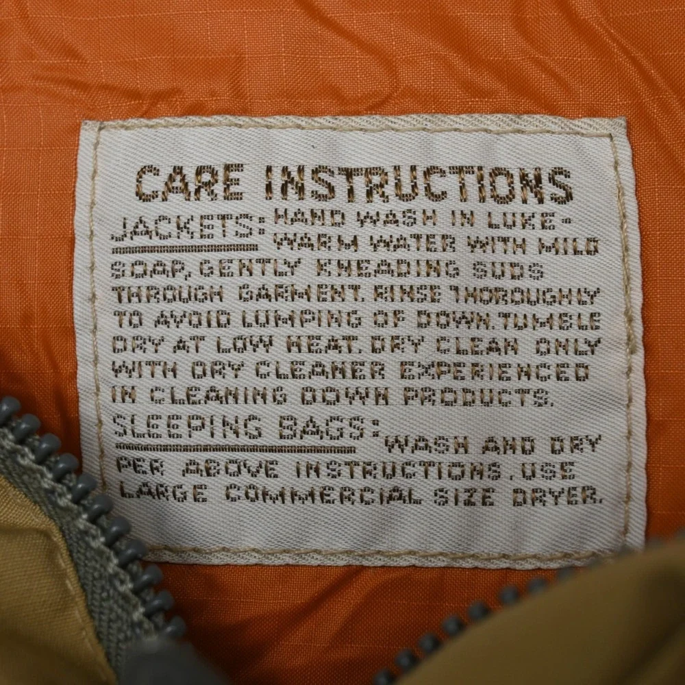 Vtg North Face‎ Down Mens Sierra Puffer Jacket Coat Khaki Beige Large L USA Made